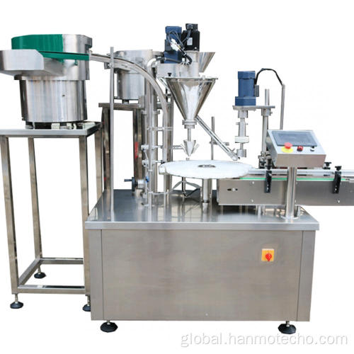 Powder Filling Line Automatic Bottle Filler Nozzle Linear Capping Machine Manufactory